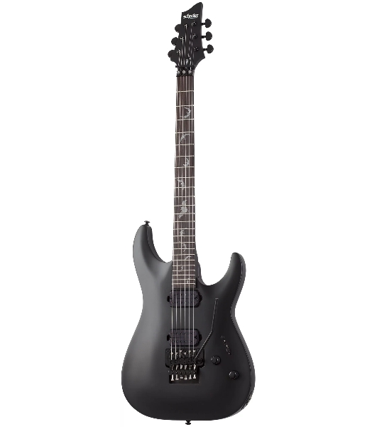 Электрогитара SCHECTER DAMIEN-6 FR - электрогитара 6-струнная, Satin Black (SBK)