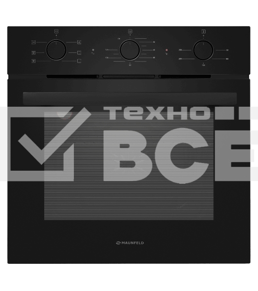 Встраиваемый комплект Maunfeld Basel черный/черный