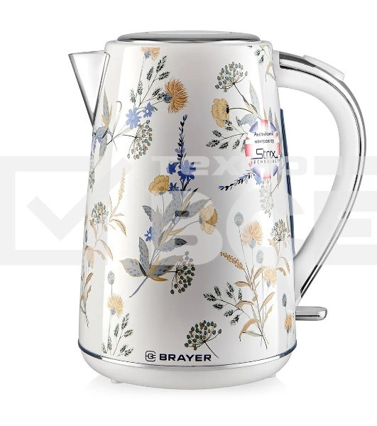 Чайник электрический BRAYER BR1083, 1.7л, стальной корпус