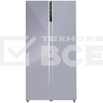Холодильник LEX LSB530SLGID серебристый двухкамерный 283/183л морозилка слева, No Frost, Side by Side, фото 1