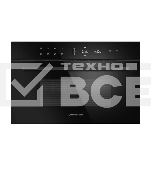 Микроволновая печь встраиваемая Maunfeld MBMO349DGB чёрный, 34 л, 1450 Вт, переключатели - сенсор