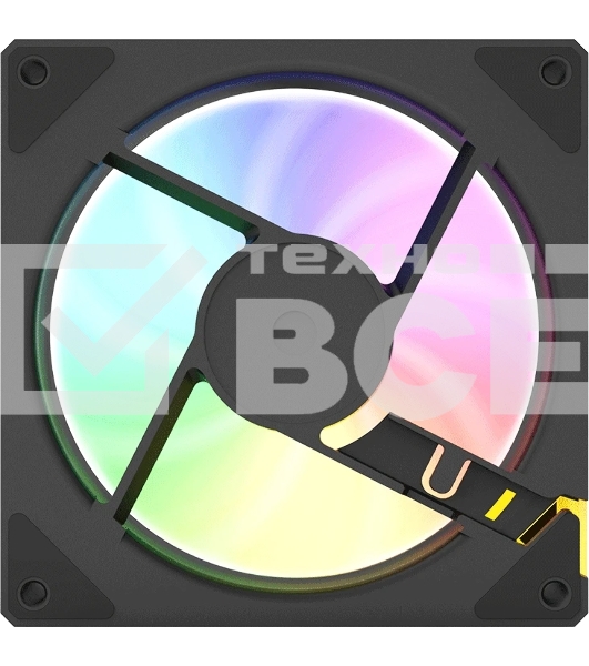 Вентилятор для корпуса Bloody CF-11 LCD ARGb 120х120x25 черный 4-pin 32дБ (упак.:1шт) (CF-11-ARGb120-BK) Ret