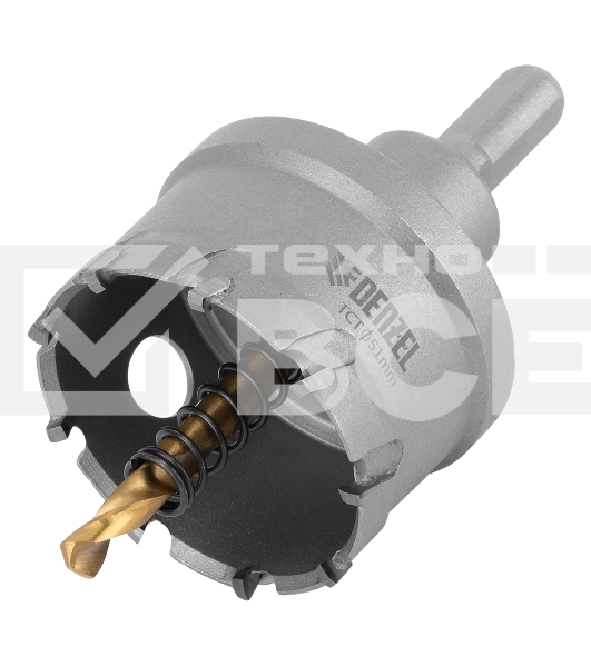 Коронка по металлу Denzel твердосплавная, 51 мм