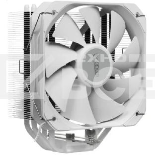 Кулер для процессора PCCooler PALADIN 400 WH (200W, 4-pin PWM, 157мм, Al/Cu, 4x6мм, 1x130мм, 76.85CFM, 29dBA, 1600RPM, S: 1851/1700/1200/115X, AM5/AM4, белый)