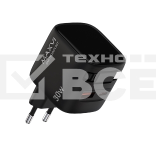Сетевое зарядное устройство Maxvi SFC-330GN Type-C\USB 30W PD QC3.0 черный