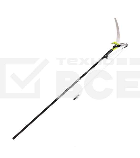 Выдвижная шестопильная пила и секатор Deli DL580511, 2 шкива, сталь SK5, длина лезвия 290 мм, телескопическая рукоятка