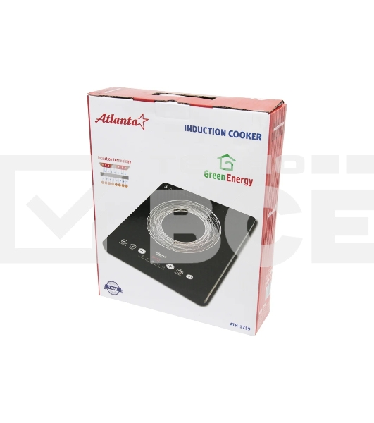Плита настольная индукционная Atlanta ATH-1759 черный