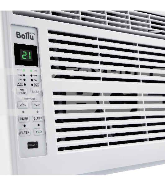 Кондиционер оконный Ballu BWC-05 AC 5000 BTU, 15 м², 46 дБ, охлаждение, осушение, белый