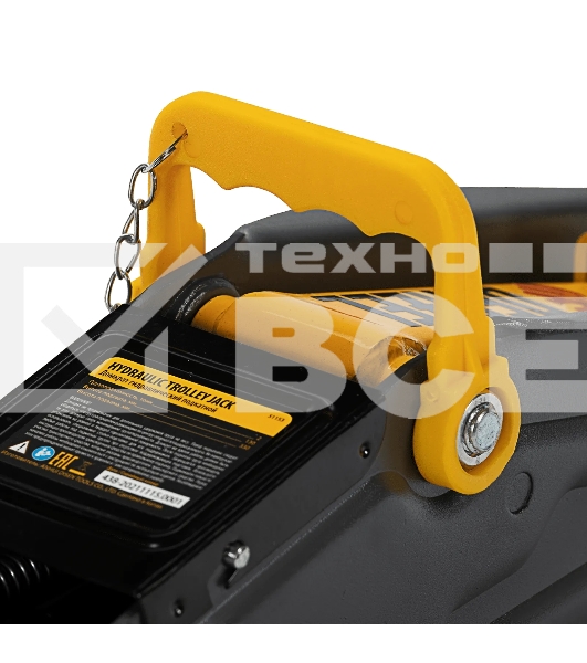 Домкрат гидравлический подкатной с фиксатором Denzel, 2 т, 130-330 мм 51153