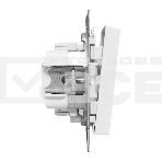 Механизм выключателя EKF UP1-SWW-14 одноклавишный, с подсветкой, белый Эпика, фото8