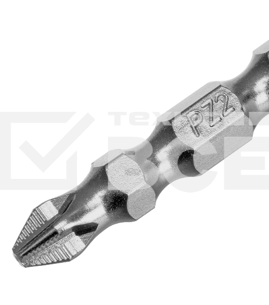 Бита двухстор. Gross PH2-PZ2х45мм, сталь S2, 10шт.