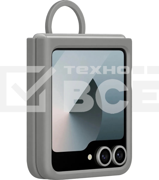 Чехол (клип-кейс) Samsung для Samsung Galaxy Z Flip6 Silicone Case Silicone Case Flip 6 (F741) серый (EF-PF741TJEGRU)