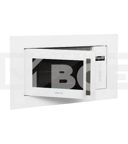 Микроволновая печь встраиваемая HIBERG VM 6502 W белый, 20 л, 700 Вт, переключатели - сенсор