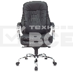 Кресло руководителя Бюрократ T-9950/BLACK-PU сиденье черный, искусственная кожа, крестовина хром, фото14