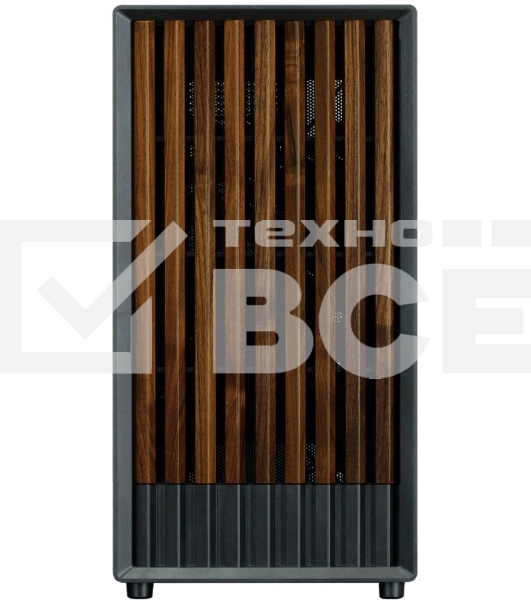 Компьютерный корпус Zalman P10 NAMU, MATX, черный, WINDOW, FRONT COVER WALNUT, 2x3.5