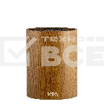 Подставка для ножей универсальная LARA LR05-101 Wood овальная Soft touch полипропилен, фото4