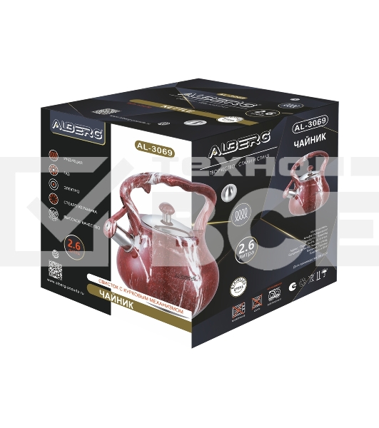 Чайник для плиты ALBERG AL-3069