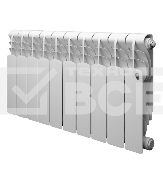 Радиатор биметаллический Royal Thermo Revolution B 350 - 10 секц.