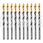 Сверло по металлу Denzel 4,8 мм, HSS-Tin, Golden Tip, 10 шт., фото 1