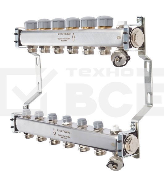 Коллектор Royal Thermo, нерж. в сборе универсальный 1