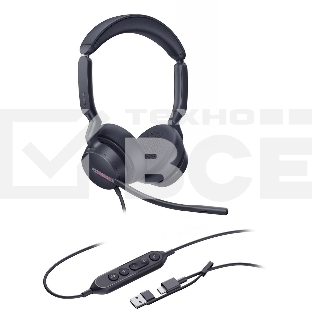 Гарнитура проводная Yealink UH46 Dual UC USB-C/A 1308183