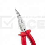 Длинногубцы Matrix Econom 17494, 160 мм, изогнутые шлифованные, пластмассовые рукоятки, фото2