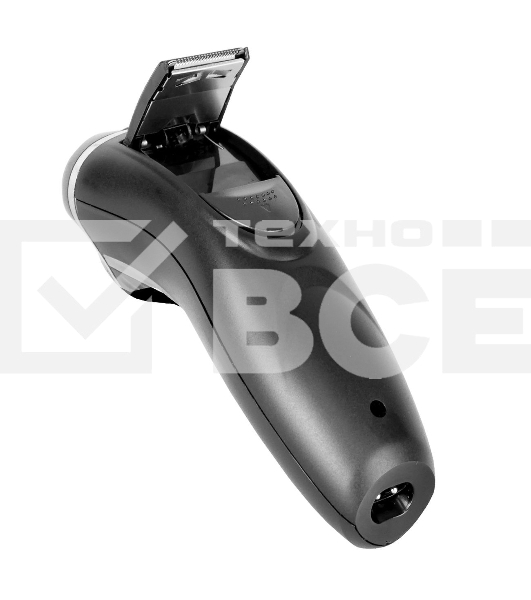 Электробритва Centek CT-2176 черный/хром ротор, 3 плавающие головки, аккумулятор + работа от сети, триммер