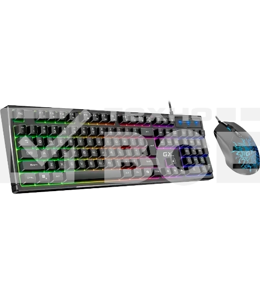 Комплект клавиатура+мышь Genius Scorpion KM-GX3 проводной, USB, 2400 DPI, черный