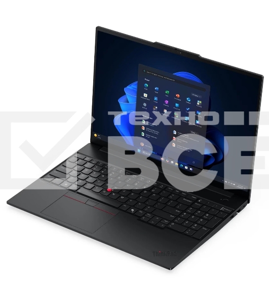 Ноутбук Lenovo ThinkPad E16 G3/16'/IPS/Intel Core Ultra 7 255H/16Gb/512Gb SSD/Intel Graphics/noOS/черный/1.63kg