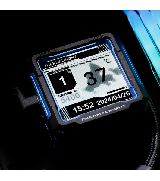 Система жидкостного охлаждения Thermalright Frozen Warframe Pro 360 Soc-AM5/AM4/1151/1200/2066/2011/1700 черный 4-pin 29.6dB Al LCD Ret (F-WFRAME-PRO-360-BL)