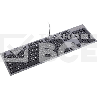 Клавиатура A4Tech KV-300H серый/черный USB slim