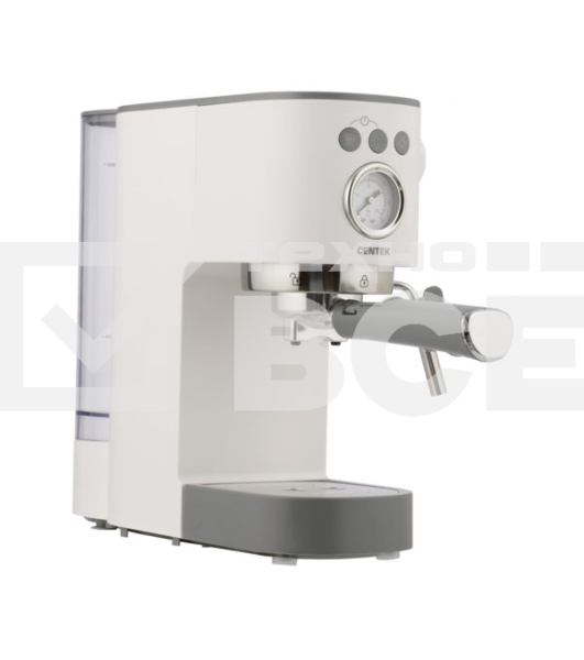 Кофеварка рожковая Centek CT-1168 белый, исп. кофе - молотый, 1.2 л, 1350 Вт, 20 Бар.