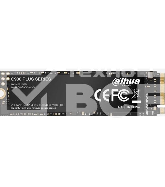 Накопитель SSD Dahua C900 Plus-B 1TB M.2 2280 PCIe3x4 3D NAND, 7mm, R/W up to 3400MB/s/3000MB/s, IOPS(R4K) 151K/90K, TBW 512TB 3y wty