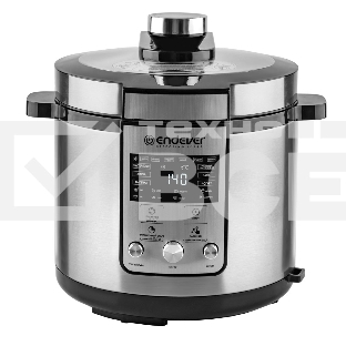 Скороварка-мультиварка электрическая Endever Vita-150 стальной, 1200 Вт, 6 л, 14 авторежимов работы, книга рецептов