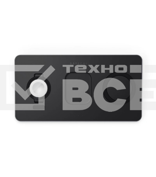 Беспроводное зарядное устройство Satechi ST-X3TWCPM Trio Wireless Charging Pad для телефона, часов и наушников серый космос