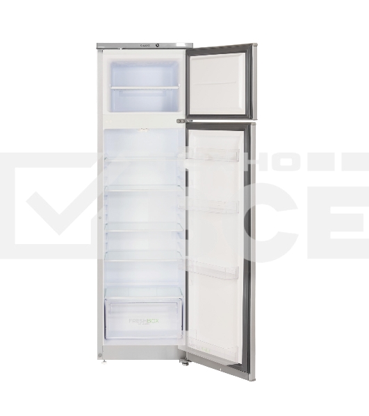 Холодильник Бирюса M424 металлик двухкамерный 170/35л морозилка сверху