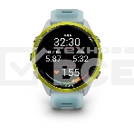 Умные часы Garmin Forerunner 570 белый, желный безель, бирюзовый ремешок 47мм, фото3