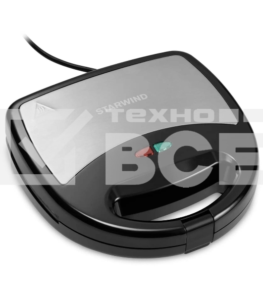 Сэндвичница Starwind SSW2346 750Вт черный/серебристый