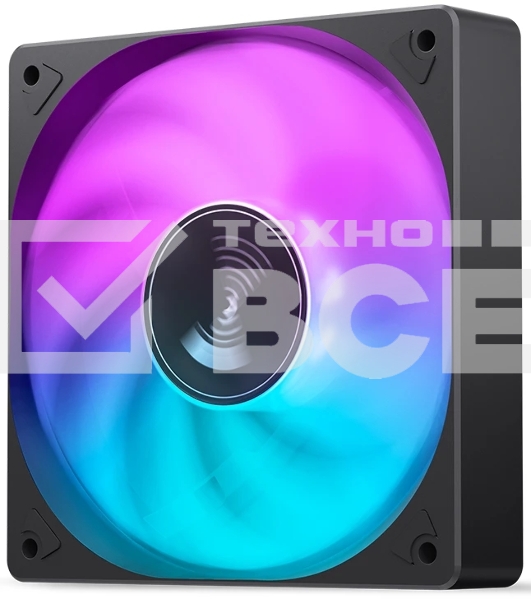 Вентилятор для корпуса JONSBO SL-120C (120x120x25мм, 4-pin PWM, FRGb, 59.48CFM, 32.0dBA, 1500RPM, черный)