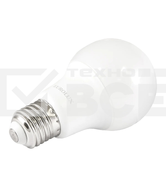 Лампа светодиодная EUROLUX LL-E-A60-15W-230-6K-E27 груша