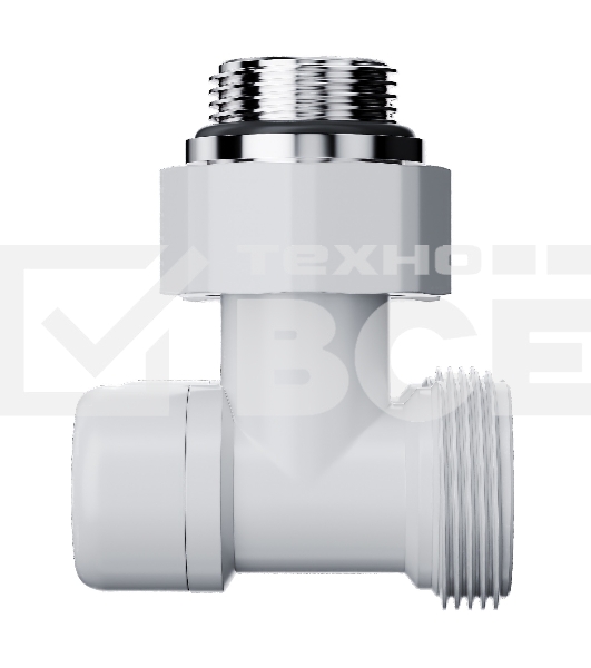 Узел нижнего подключения Royal Thermo Design угловой 1/2'х3/4' EK (белый)