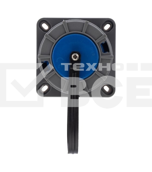 Розетка настенная Rexant фланцевая влагозащищенная с крышкой 16 А, 2Р+РЕ, IP68