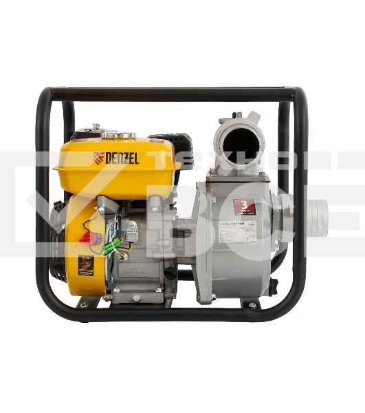 Мотопомпа бензиновая Denzel PX-80 для чистой воды, 7 л.с., 3', 1000 л/мин, глуб 8 м, напор 30 м