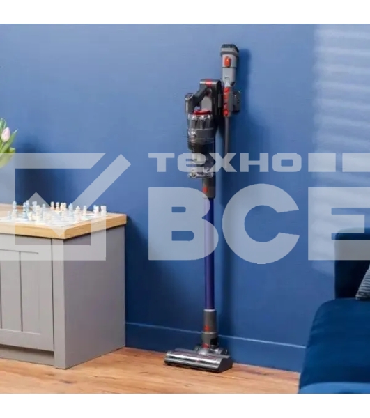 Пылесос вертикальный Zelmer STICK ZSVC822 STEFAN синий/серый, питание от аккумулятора, 200 Вт, уборка сухая, пылесборник 0.35 л