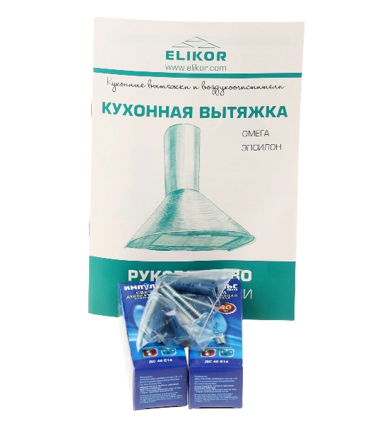 Вытяжка каминная Elikor Эпсилон 60П-430-П3Л черный/серебристый, 60 см, 430 куб. м/ч, 54 дБ