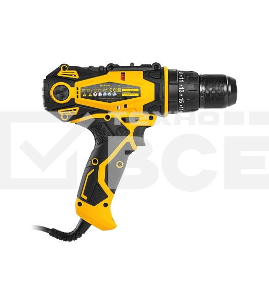 Дрель-шуруповерт Denzel ISD-300-13, Сетевая, 330Вт, Ударная