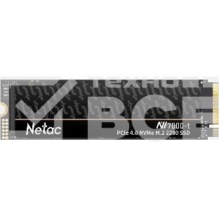 Накопитель SSD Netac NV7000-T, 4Tb, M.2 2280, PCIe 4.0 x4, NVMe, R/W 7300/6700, с радиатором
