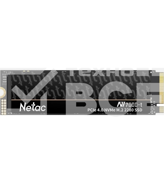 Накопитель SSD Netac NV7000-T, 4Tb, M.2 2280, PCIe 4.0 x4, NVMe, R/W 7300/6700, с радиатором