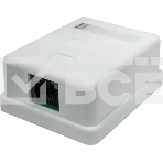 Розетка Suprlan 10-0307-1, наклад. RJ45 1 кат.5E UTP, фото 1