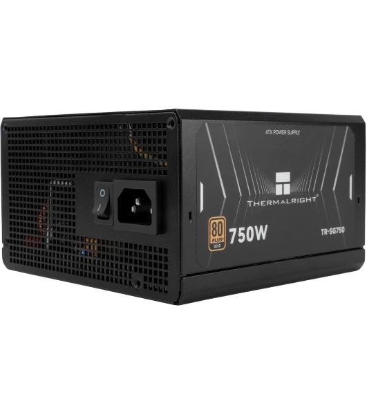 Блок питания Thermalright TR-SG750 750W 80+ Gold (ATX, 3.1, PCIe 5.1, Full modular, 1x24(20+4)pin 600мм, 2xCPU 8(4+4)pin 650мм, 2xPCIe*2 8(6+2)pin 650+150мм, 1x12VHPWR PCIe 5.1 12+4pin 600мм, 2xSATA*4 450+150+150+150мм, 1xMOLEX4pin*3 500+150+150мм, Active, 120x120мм, 150x140x86mm, APFC, )